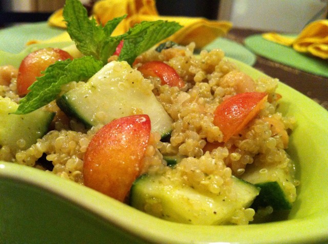 Cherry Cucumber Quinoa Salad