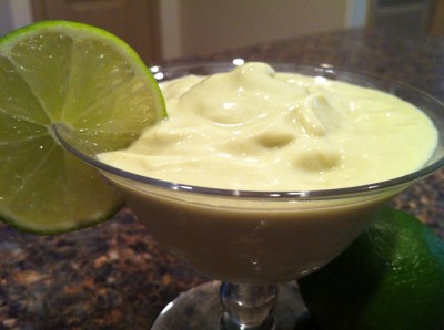 Avocado and Lime Frozen Yogurt