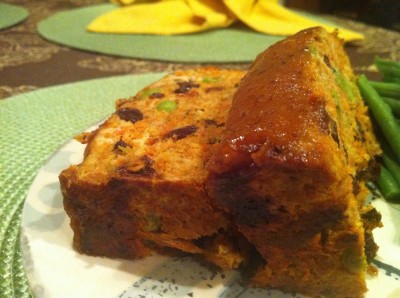 Curried Turkey Meatloaf Close Up