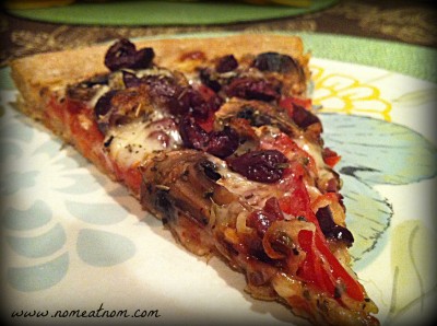 Mushroom Kalamata Pizza Slice