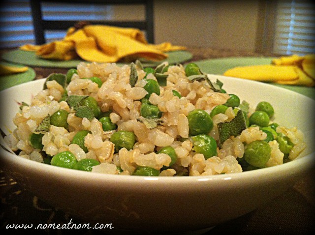 Green Pea and Sage Rice
