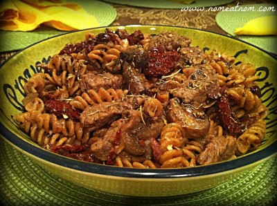 Mediterranean Steak Pasta