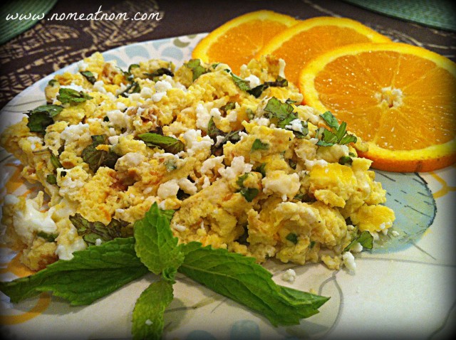 Orange and Mint Scrambled Eggs Overview