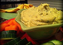 Red Lentil Basil Hummus