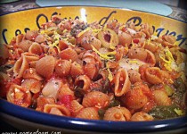 Green Olive and Tomato Pasta