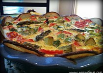 Asparagus Quiche in a Potato Crust