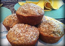 Whole Wheat Coconut Mango Muffins