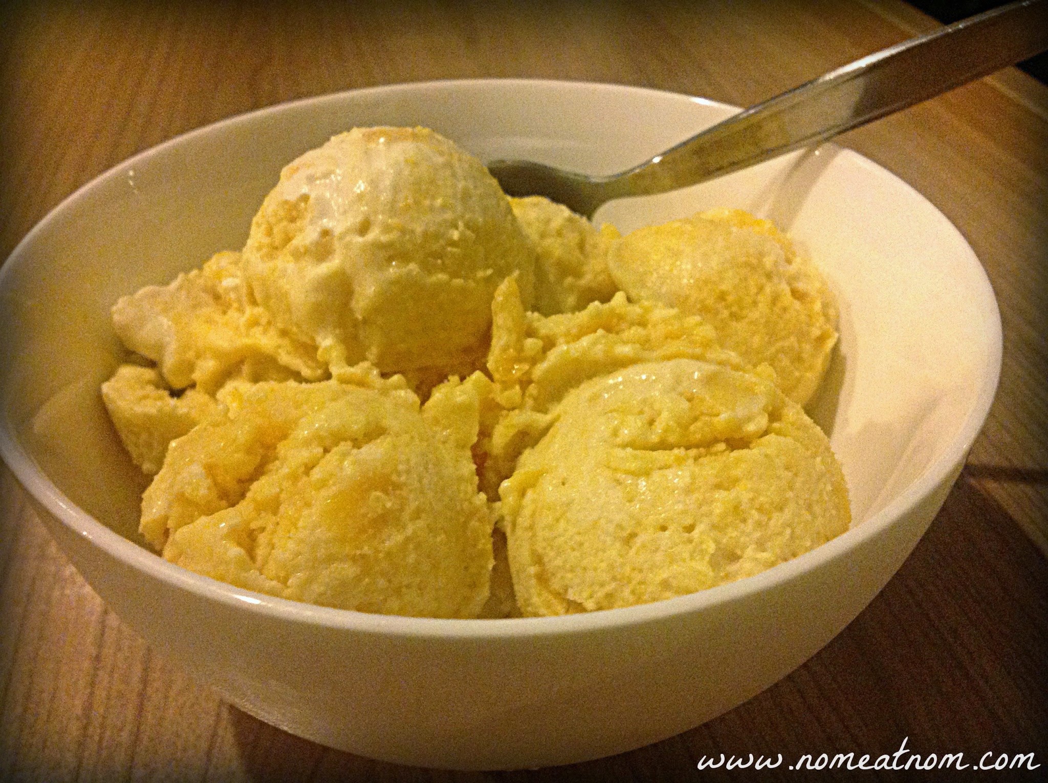 NomEatNom - Peaches and Cream Vitamix Ice Cream